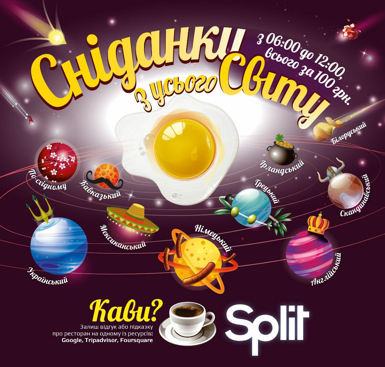 Breakfasts from all over the world